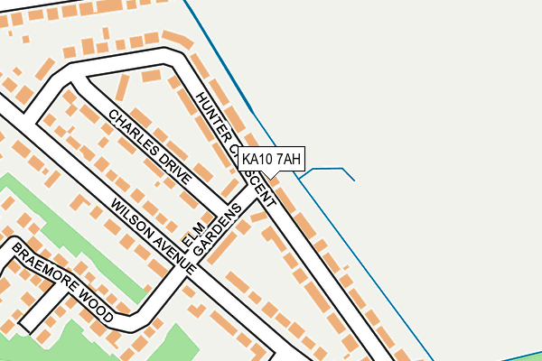 KA10 7AH map - OS OpenMap – Local (Ordnance Survey)