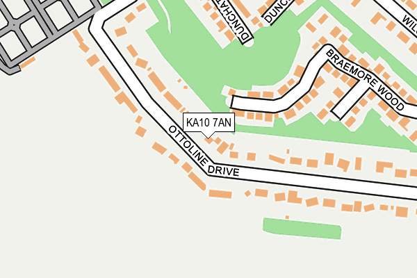 KA10 7AN map - OS OpenMap – Local (Ordnance Survey)