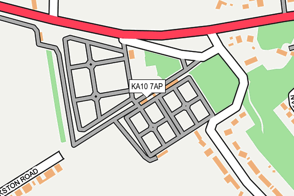 KA10 7AP map - OS OpenMap – Local (Ordnance Survey)