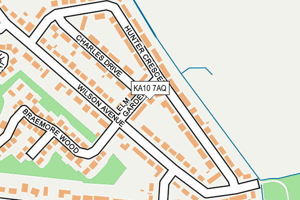KA10 7AQ map - OS OpenMap – Local (Ordnance Survey)