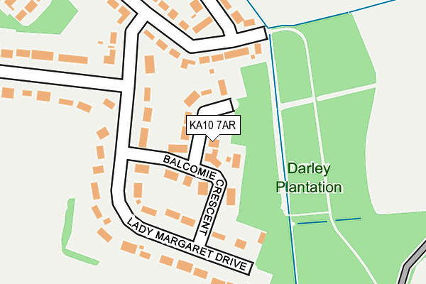 KA10 7AR map - OS OpenMap – Local (Ordnance Survey)