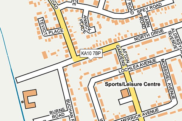 KA10 7BP map - OS OpenMap – Local (Ordnance Survey)