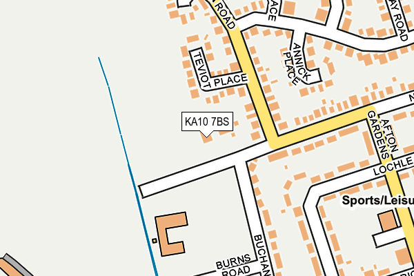 KA10 7BS map - OS OpenMap – Local (Ordnance Survey)