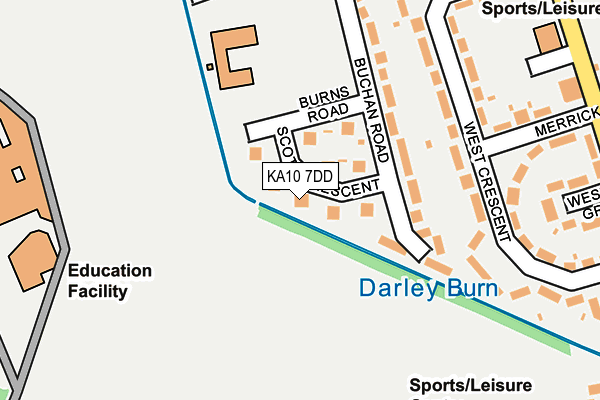 KA10 7DD map - OS OpenMap – Local (Ordnance Survey)