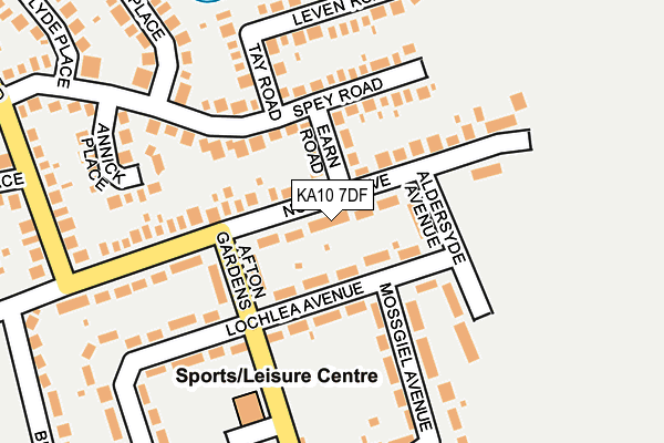 KA10 7DF map - OS OpenMap – Local (Ordnance Survey)