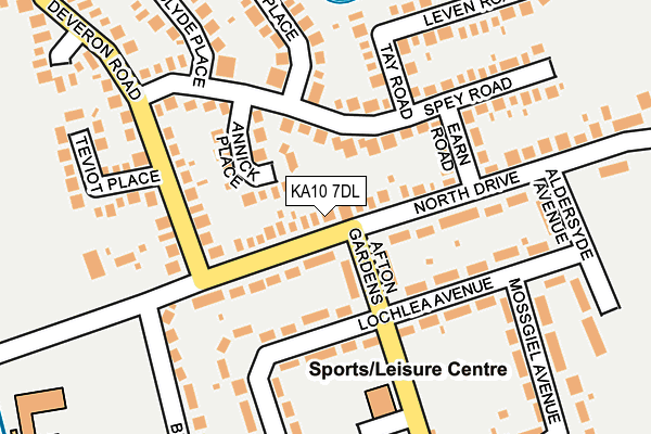 KA10 7DL map - OS OpenMap – Local (Ordnance Survey)