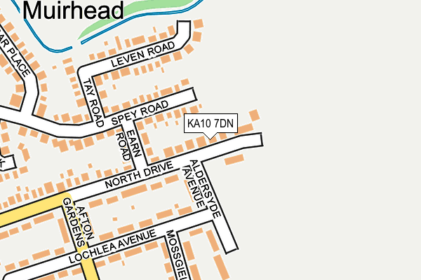 KA10 7DN map - OS OpenMap – Local (Ordnance Survey)