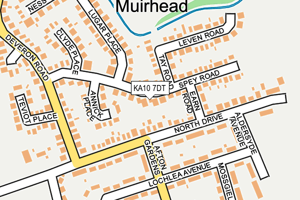 KA10 7DT map - OS OpenMap – Local (Ordnance Survey)