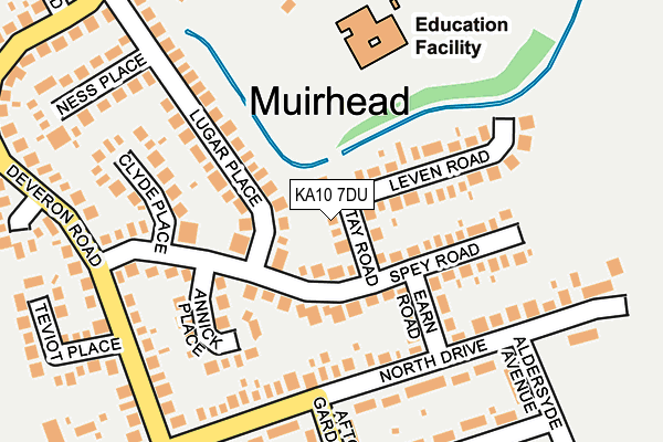 KA10 7DU map - OS OpenMap – Local (Ordnance Survey)