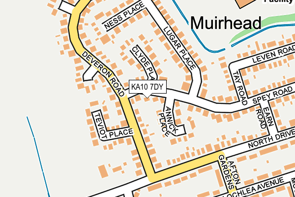 KA10 7DY map - OS OpenMap – Local (Ordnance Survey)
