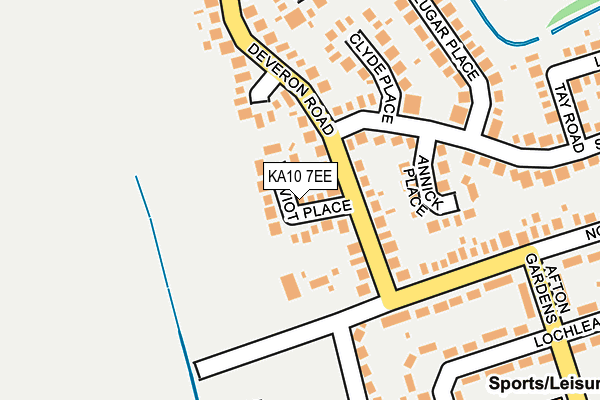 KA10 7EE map - OS OpenMap – Local (Ordnance Survey)