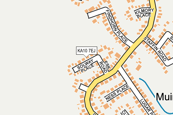 KA10 7EJ map - OS OpenMap – Local (Ordnance Survey)