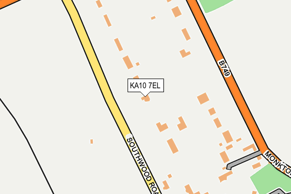 KA10 7EL map - OS OpenMap – Local (Ordnance Survey)