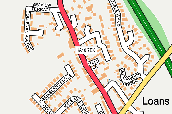 KA10 7EX map - OS OpenMap – Local (Ordnance Survey)