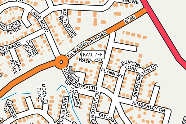 KA10 7FF map - OS OpenMap – Local (Ordnance Survey)