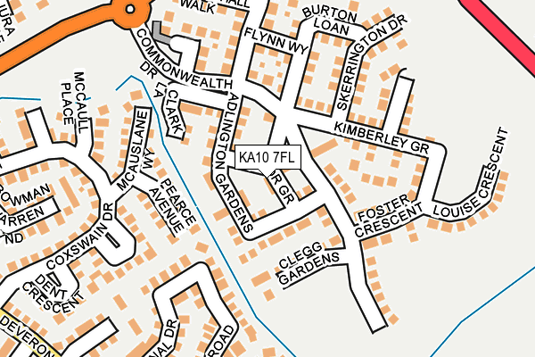 KA10 7FL map - OS OpenMap – Local (Ordnance Survey)