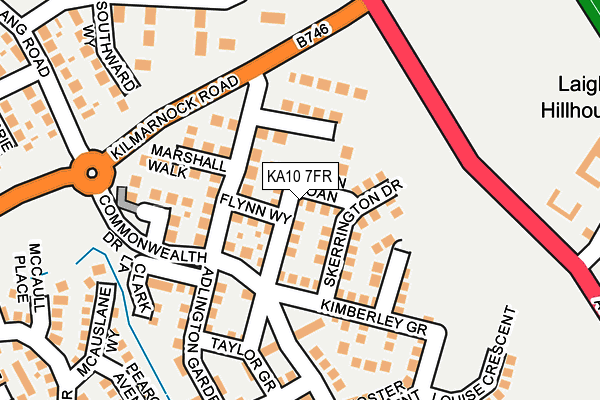 KA10 7FR map - OS OpenMap – Local (Ordnance Survey)