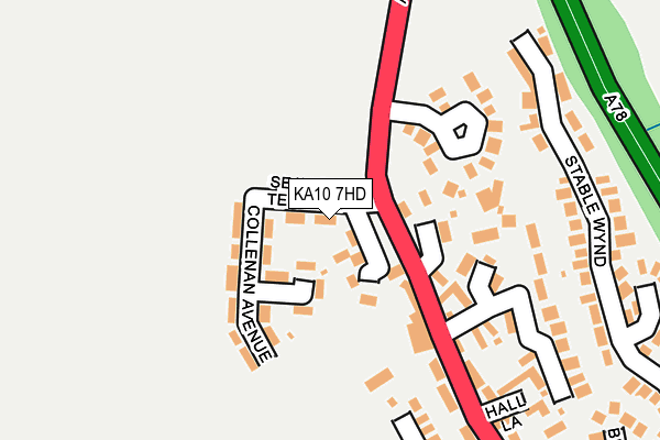 KA10 7HD map - OS OpenMap – Local (Ordnance Survey)