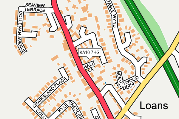 KA10 7HG map - OS OpenMap – Local (Ordnance Survey)
