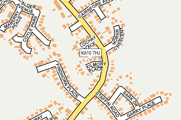 KA10 7HJ map - OS OpenMap – Local (Ordnance Survey)