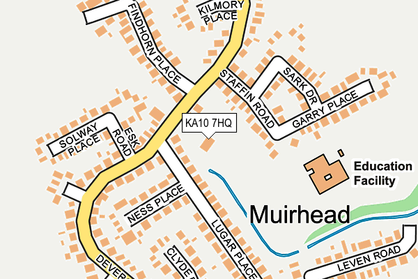 KA10 7HQ map - OS OpenMap – Local (Ordnance Survey)