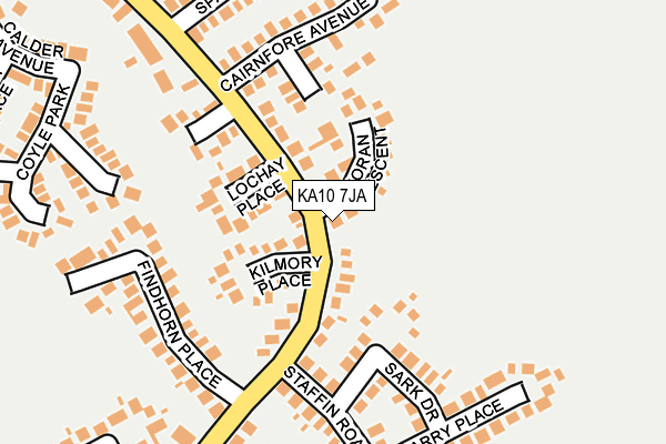 KA10 7JA map - OS OpenMap – Local (Ordnance Survey)