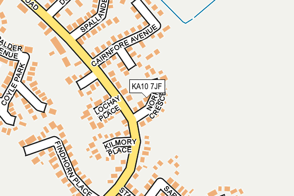 KA10 7JF map - OS OpenMap – Local (Ordnance Survey)