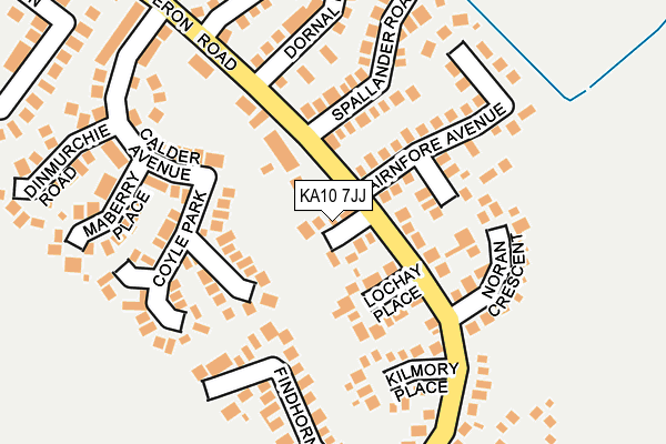 KA10 7JJ map - OS OpenMap – Local (Ordnance Survey)