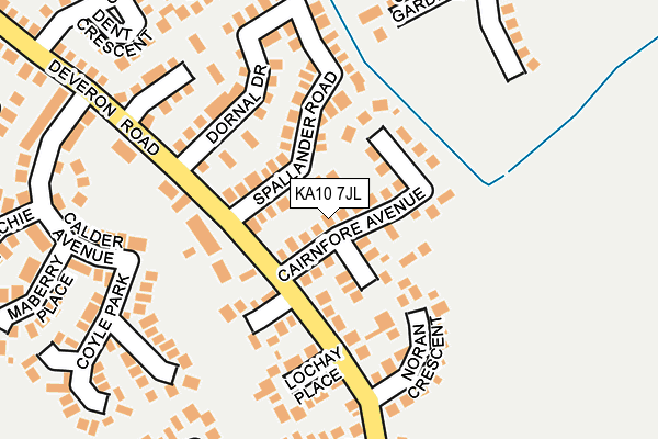 KA10 7JL map - OS OpenMap – Local (Ordnance Survey)