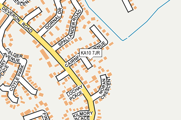 KA10 7JR map - OS OpenMap – Local (Ordnance Survey)