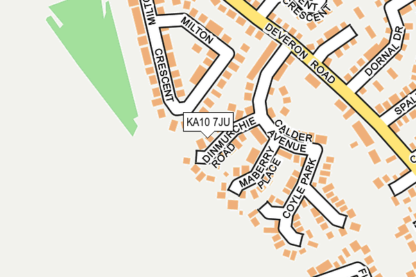 KA10 7JU map - OS OpenMap – Local (Ordnance Survey)