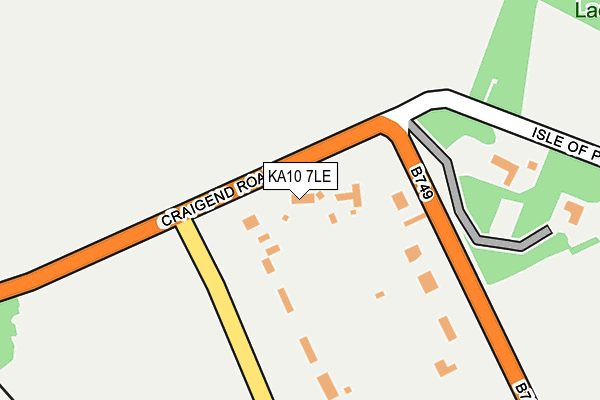 KA10 7LE map - OS OpenMap – Local (Ordnance Survey)