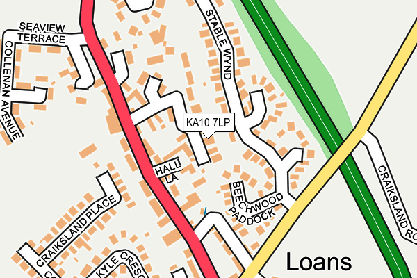 KA10 7LP map - OS OpenMap – Local (Ordnance Survey)