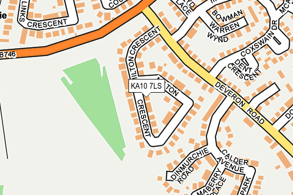 KA10 7LS map - OS OpenMap – Local (Ordnance Survey)