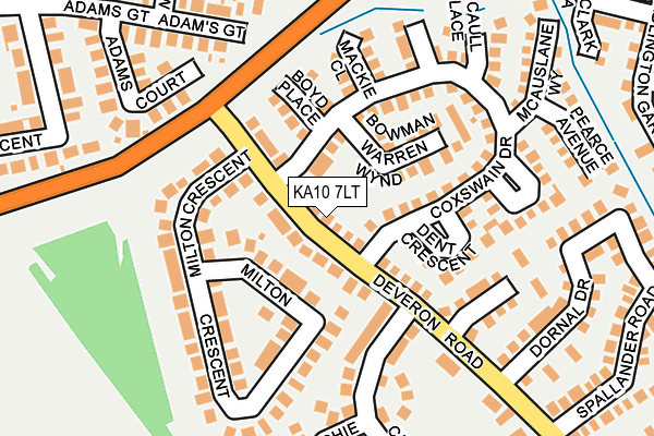 KA10 7LT map - OS OpenMap – Local (Ordnance Survey)