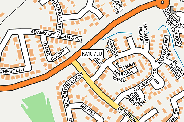 KA10 7LU map - OS OpenMap – Local (Ordnance Survey)