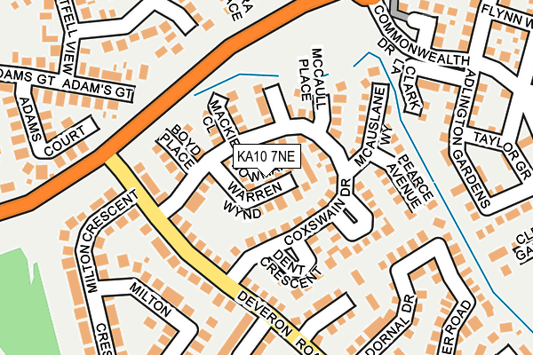 KA10 7NE map - OS OpenMap – Local (Ordnance Survey)