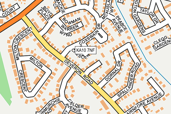 KA10 7NF map - OS OpenMap – Local (Ordnance Survey)