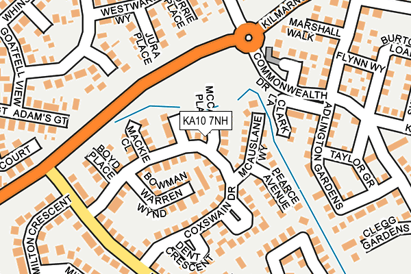 KA10 7NH map - OS OpenMap – Local (Ordnance Survey)