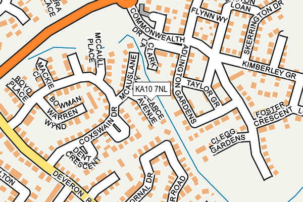 KA10 7NL map - OS OpenMap – Local (Ordnance Survey)