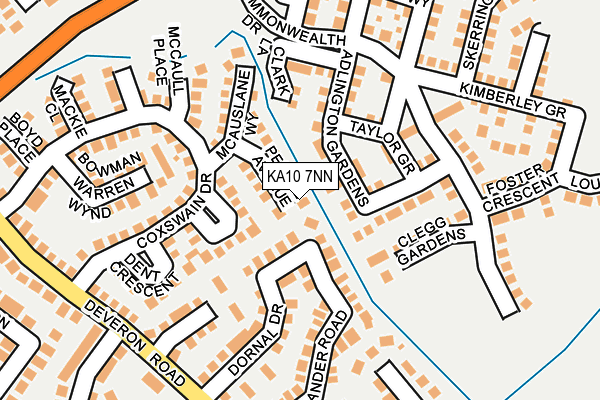 KA10 7NN map - OS OpenMap – Local (Ordnance Survey)