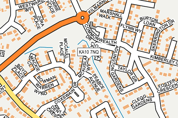 KA10 7NQ map - OS OpenMap – Local (Ordnance Survey)