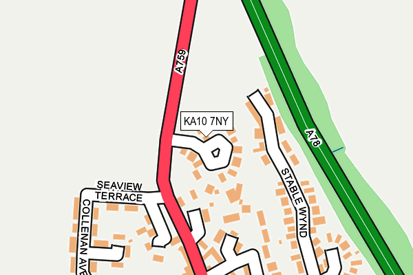 KA10 7NY map - OS OpenMap – Local (Ordnance Survey)