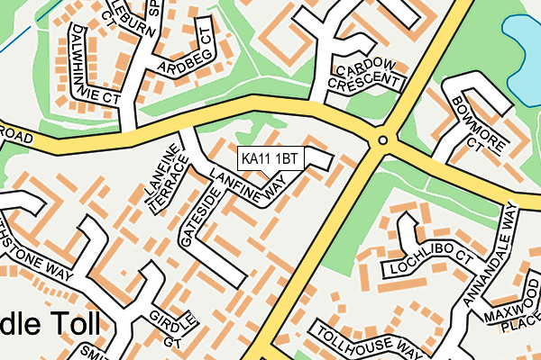 KA11 1BT map - OS OpenMap – Local (Ordnance Survey)