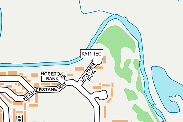 KA11 1EG map - OS OpenMap – Local (Ordnance Survey)