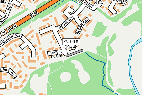 KA11 1LR map - OS OpenMap – Local (Ordnance Survey)
