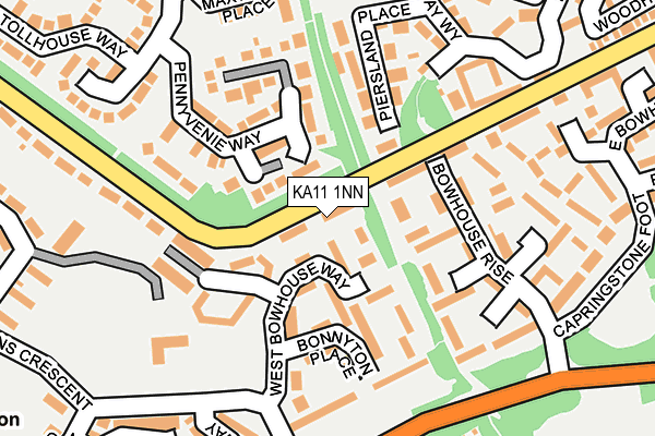 KA11 1NN map - OS OpenMap – Local (Ordnance Survey)