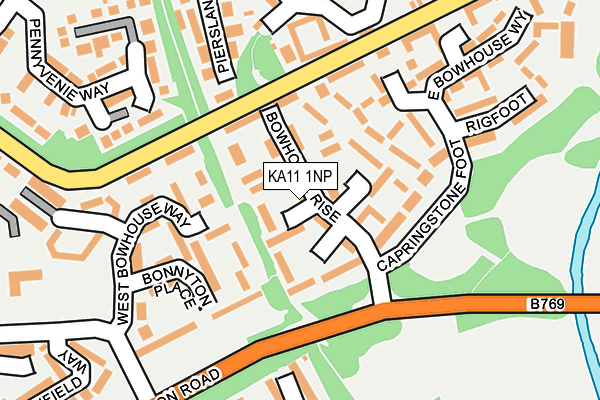 KA11 1NP map - OS OpenMap – Local (Ordnance Survey)