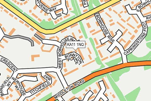 KA11 1NQ map - OS OpenMap – Local (Ordnance Survey)
