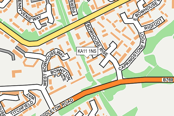 KA11 1NS map - OS OpenMap – Local (Ordnance Survey)